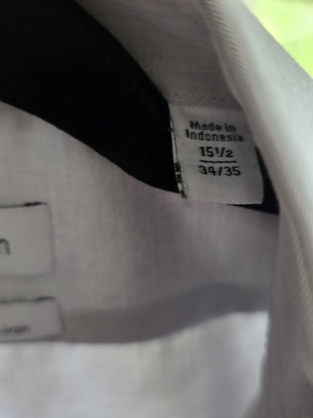 Calvin Klein Light Gray Long Sleeve Dress Shirt Slim Fit - Picture 3 of 4